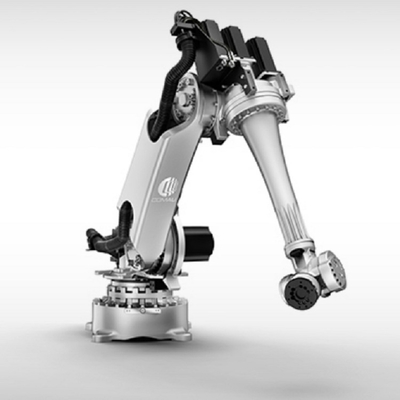 60Kgペイロードのパレットで運搬するロボット一突きおよび場所のためのグリッパーが付いている中国の6つの軸線のロボット腕